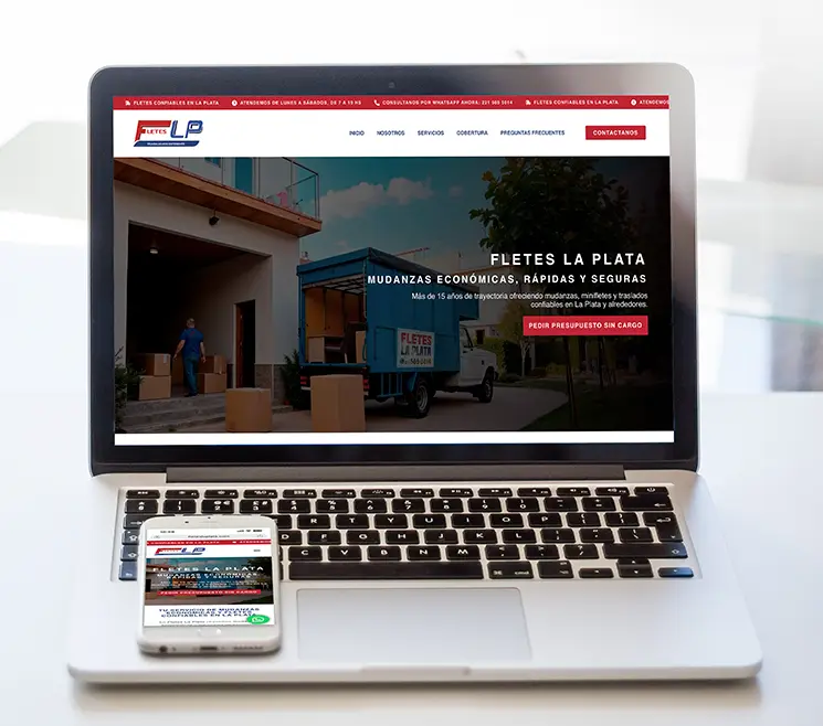 Web Institucional Fletes La Plata - Portfolio