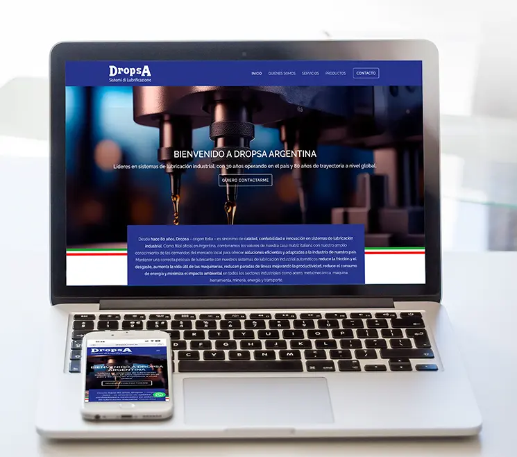 Web Dropsa Argentina - Portfolio