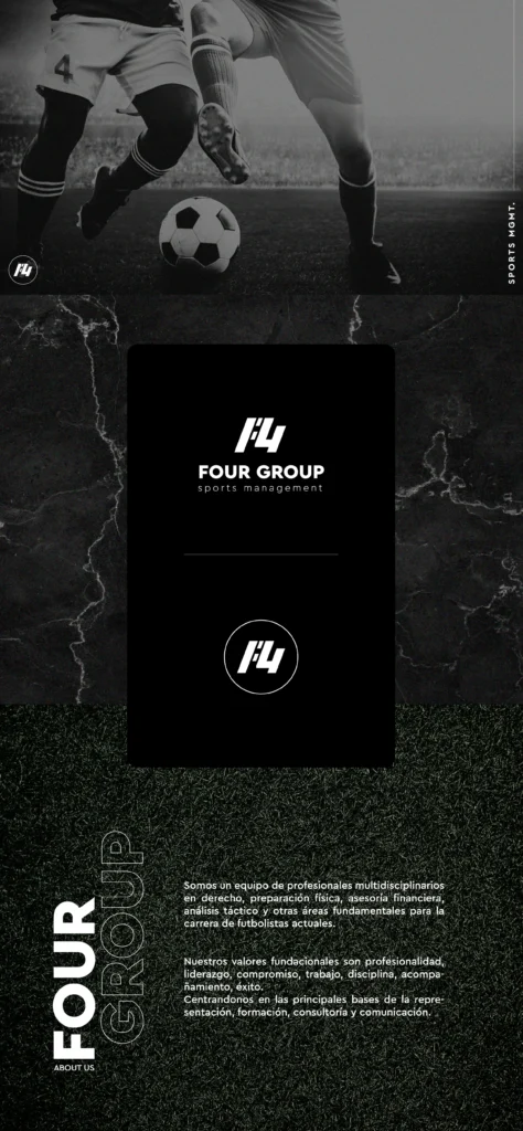 Desarrollo de marca para Four Group