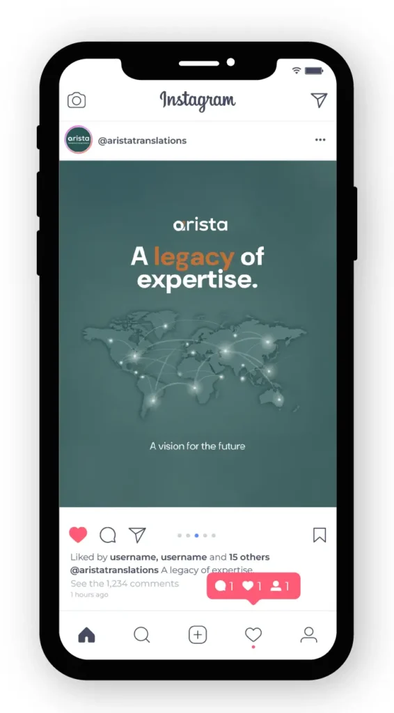 Community Management para Arista Translations & Language Solutions