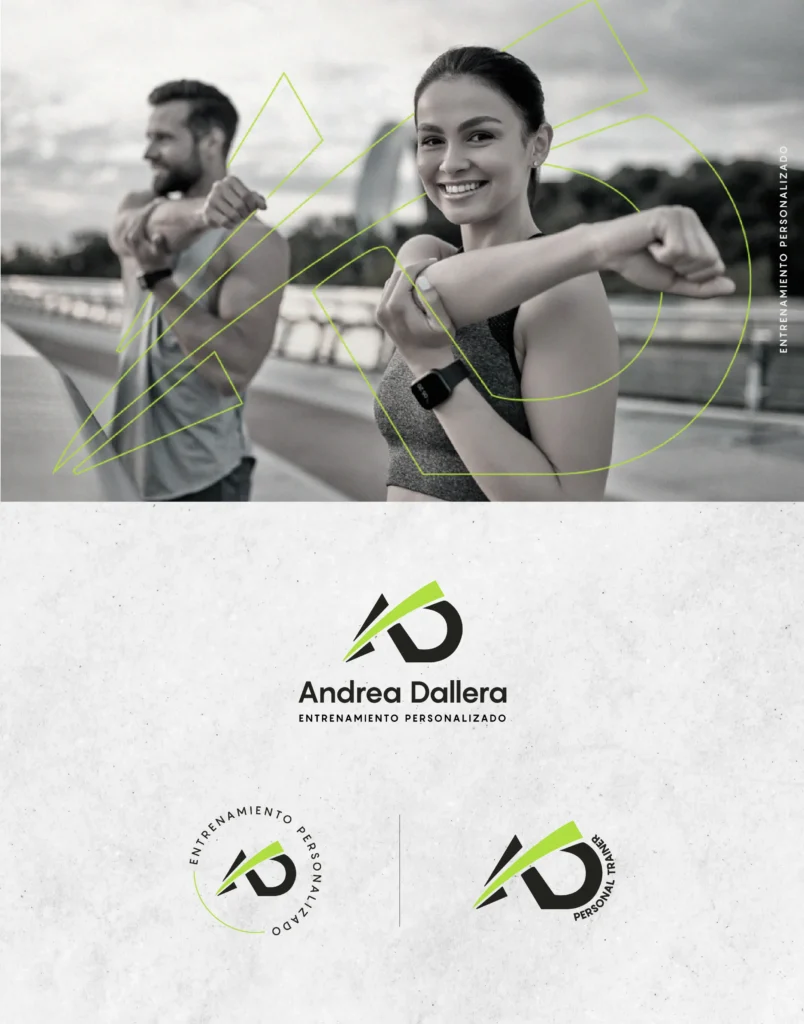 Desarrollo de marca para Andrea Dallera